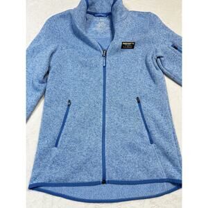 L.L. Bean Full Zip Sweater Fleece Jacket Blue Women’s XS Outdoor Layer Hiking